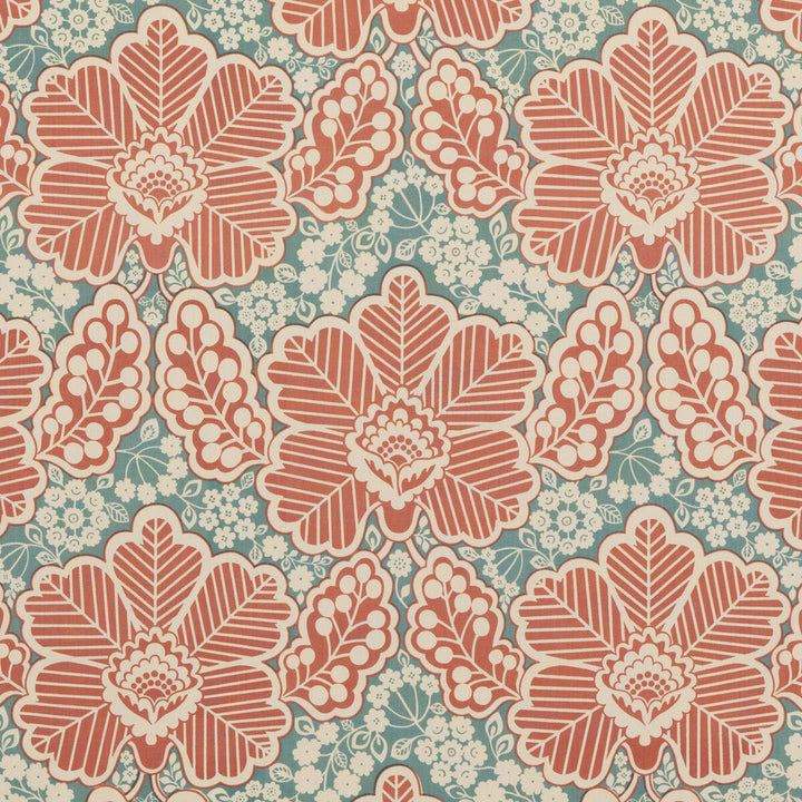 Arbour Rustic Red by Baker Lifestyle Fabric BLOCK PARTY COTTON - 100% India - Horizontal: 17.336 and Vertical: 17.73 52.796 - Fabric Carolina -