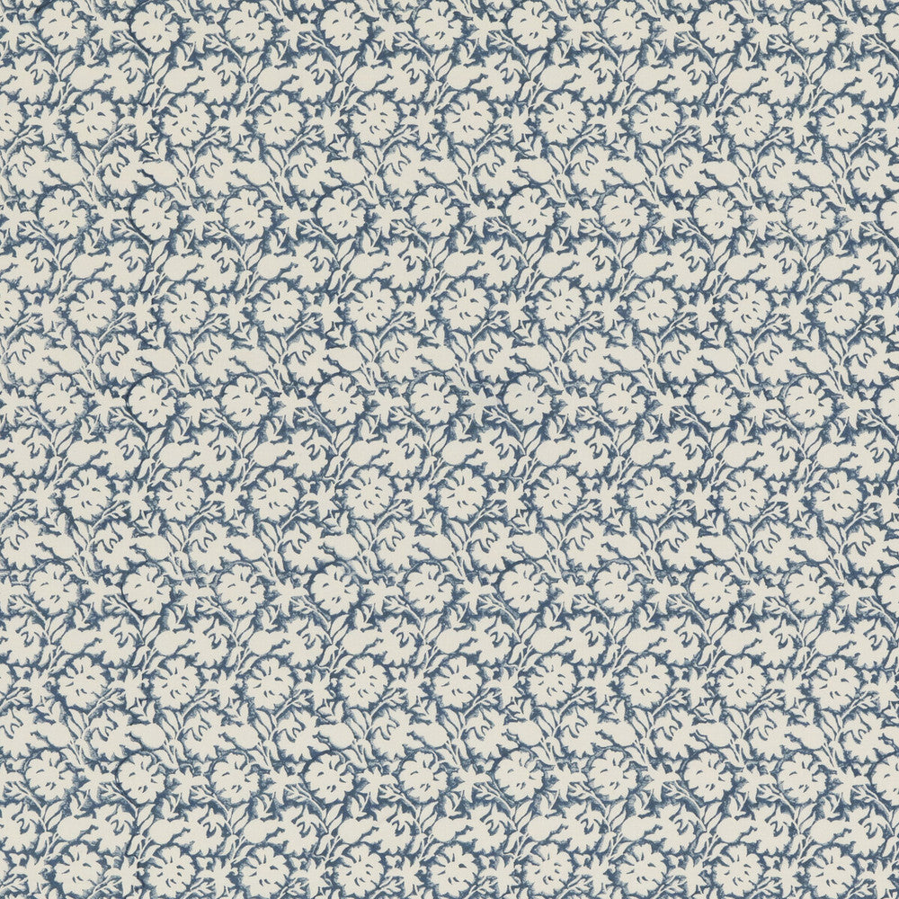 Flower Press Indigo by Baker Lifestyle Fabric BLOCK PARTY COTTON - 100% India - Horizontal: 5.91 and Vertical: 5.91 53.19 - Fabric Carolina -