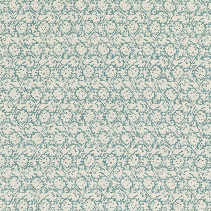 Flower Press Aqua by Baker Lifestyle Fabric BLOCK PARTY COTTON - 100% India Horizontal: 5.91 and Vertical: 5.91 53.19 - Fabric Carolina -