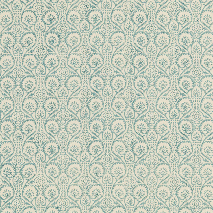 Pollen Trail Aqua by Baker Lifestyle Fabric BLOCK PARTY LINEN - 56%;COTTON - 44% India - Horizontal: 5.91 and Vertical: 5.516 53.978 - Fabric Carolina -