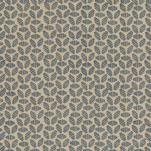 Bumble Bee Indigo by Baker Lifestyle Fabric