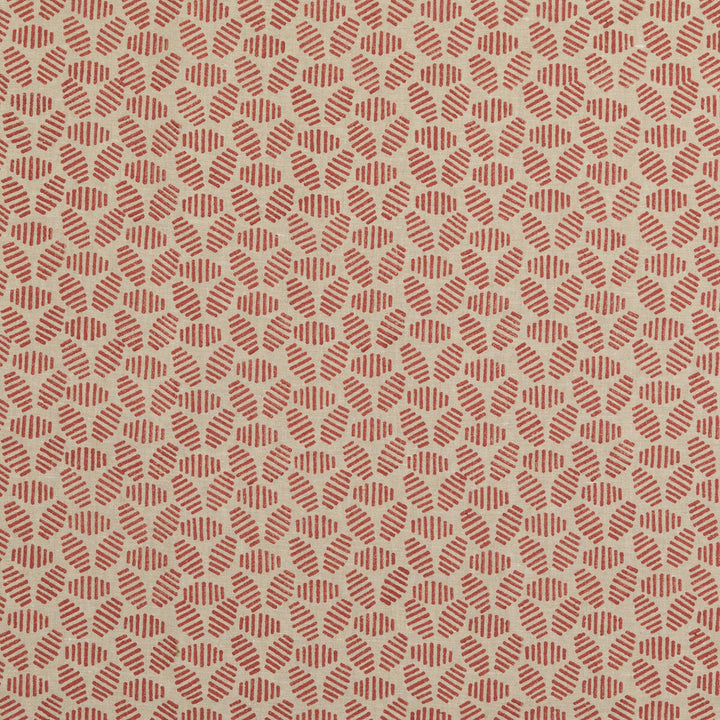 Bumble Bee Rustic Red by Baker Lifestyle Fabric BLOCK PARTY LINEN - 100% India - Horizontal: 4.728 and Vertical: 2.364 52.796 - Fabric Carolina -