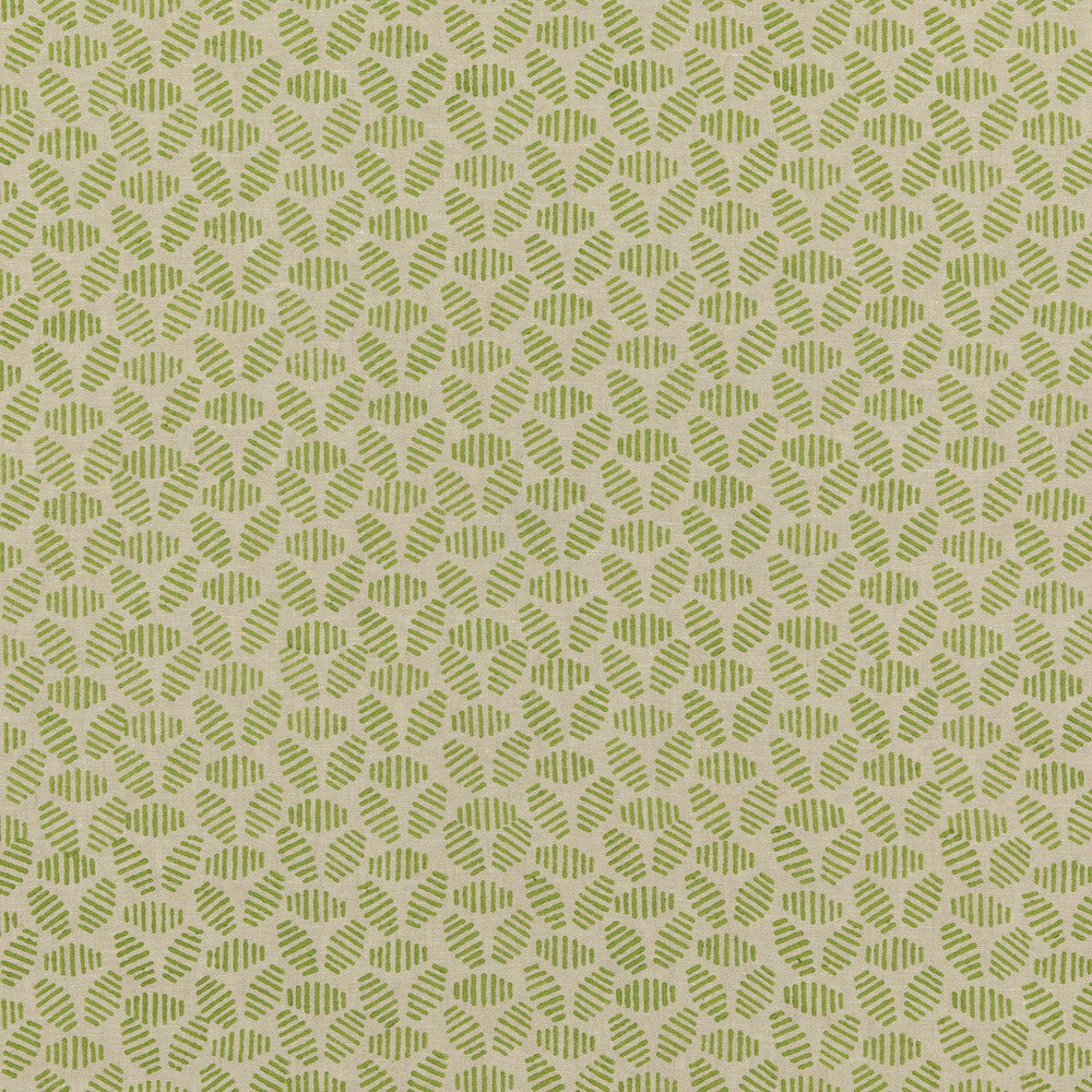 Bumble Bee Green by Baker Lifestyle Fabric BLOCK PARTY LINEN - 100% India - Horizontal: 4.728 and Vertical: 2.364 52.796 - Fabric Carolina -