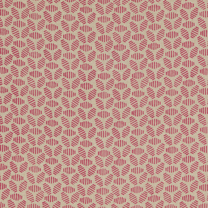 Bumble Bee Fuchsia by Baker Lifestyle Fabric BLOCK PARTY LINEN - 100% India - Horizontal: 4.728 and Vertical: 2.364 52.796 - Fabric Carolina -