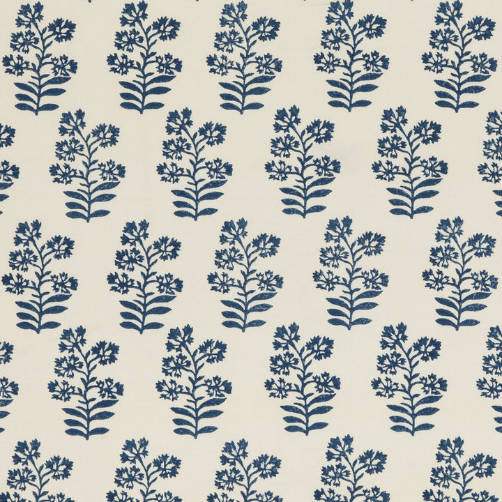 Wild Flower Indigo by Baker Lifestyle Fabric BLOCK PARTY LINEN - 56%;COTTON - 44% India - Horizontal: 5.91 and Vertical: 13.396 53.978 - Fabric Carolina -