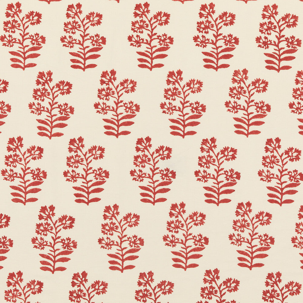 Wild Flower Rustic Red by Baker Lifestyle Fabric BLOCK PARTY LINEN - 56%;COTTON - 44% India Horizontal: 5.91 and Vertical: 13.396 53.978 - Fabric Carolina -
