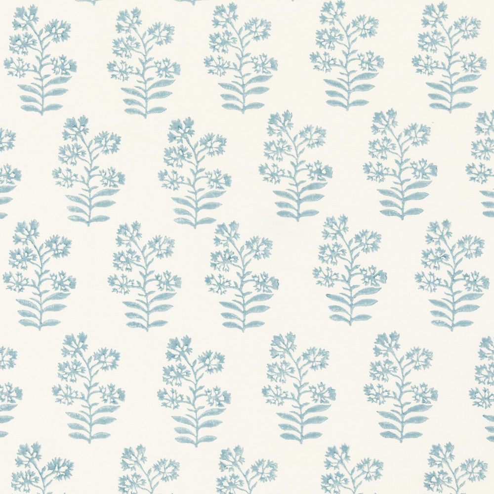 Wild Flower Soft Blue by Baker Lifestyle Fabric BLOCK PARTY LINEN - 56%;COTTON - 44% India - Horizontal: 5.91 and Vertical: 13.396 53.978 - Fabric Carolina -