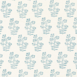Wild Flower Soft Blue by Baker Lifestyle Fabric