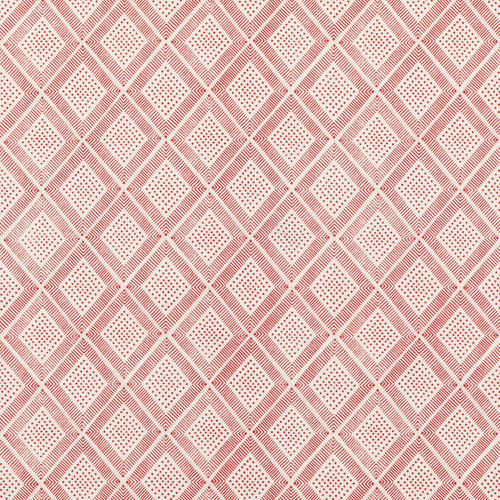 Block Trellis Rustic Red by Baker Lifestyle Fabric BLOCK PARTY COTTON - 59%;LINEN - 41% India - Horizontal: 5.122 and Vertical: 5.91 52.796 - Fabric Carolina -