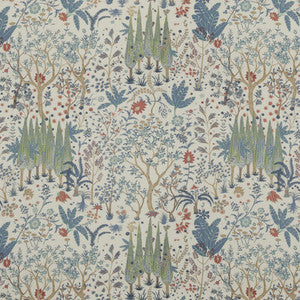 Bridport Blue/Red by Baker Lifestyle Fabric