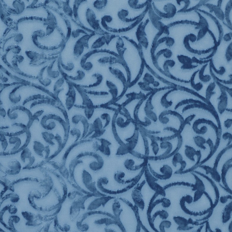 Pippa # 205 Blue by Maxwell Fabric STUDIO-MAYFAIR 100% POLYESTER INDIA </p><p>Repeat: Horizontal: H-13.75 and Vertical: V-14.5 55" - Fabric Carolina -