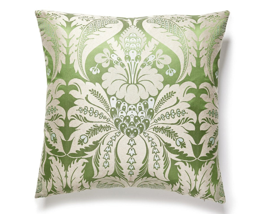 Estate Damask Pillow 22 X 22 - Palm PQSDDK18650001 by Scalamandre Designer Pillow