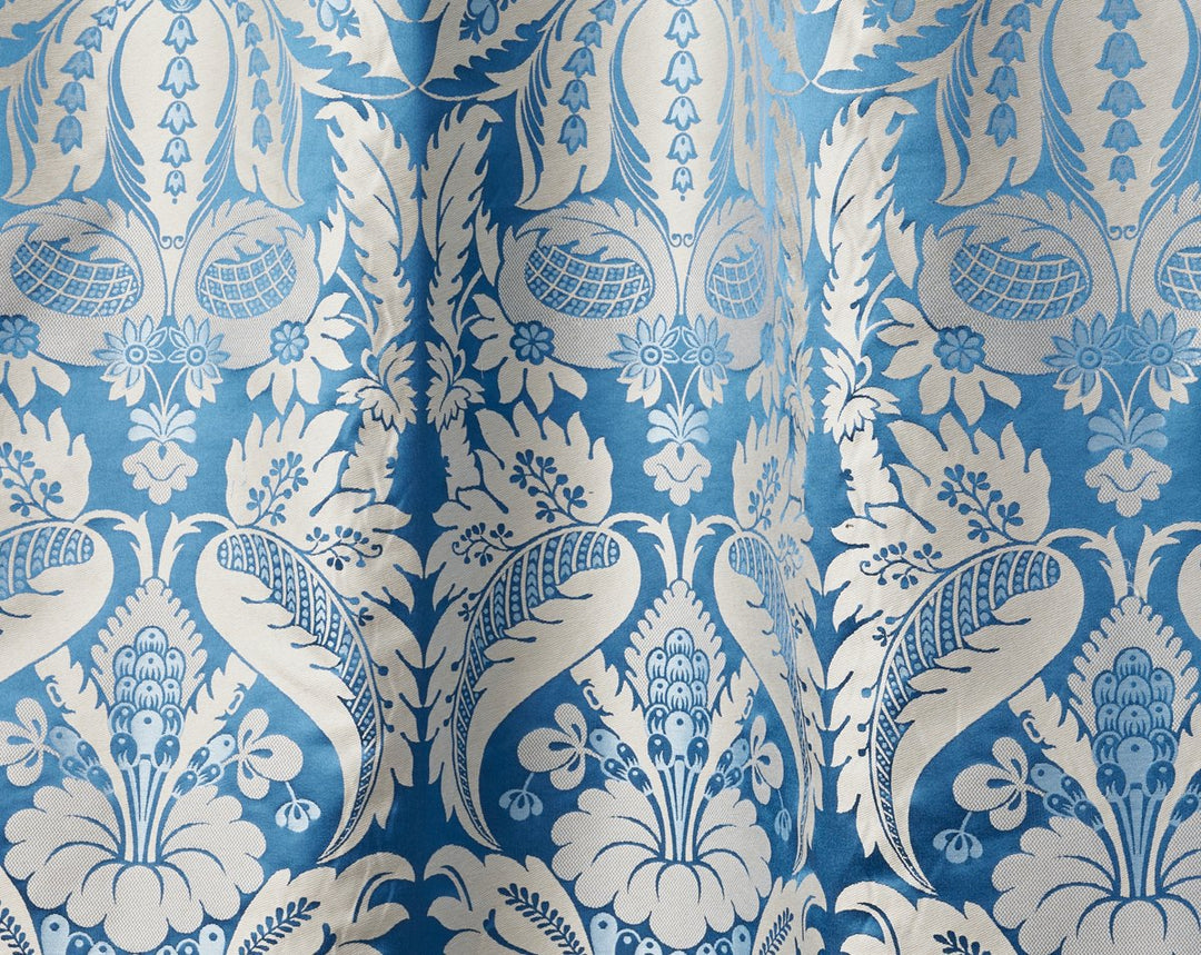 Estate Damask Blue Jay PQ18650002 by Old World Weavers Designer Fabric