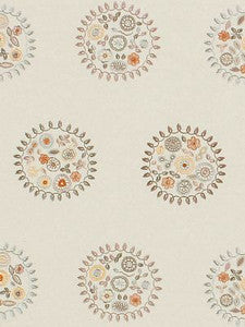 Scalamandre Fabric Jessie Embroidery GreyMulti