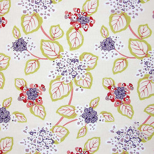 Miranda/Red & Violet Pq 0003Hydr by Grey Watkins Fabric