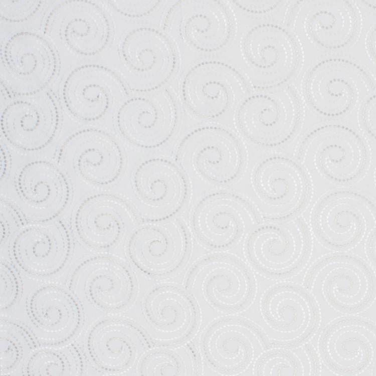 Scroll Dance White Hot by RM CoCo Fabric