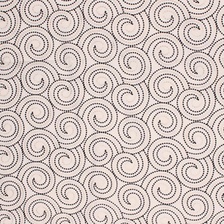 Scroll Dance Domino by RM CoCo Fabric