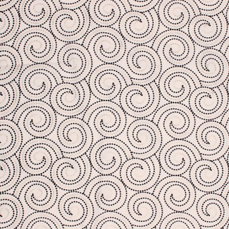 Scroll Dance Domino by RM CoCo Fabric