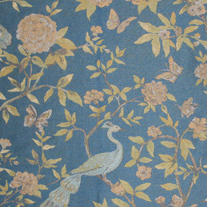 Peony Bird Lazuli by RM CoCo Fabric