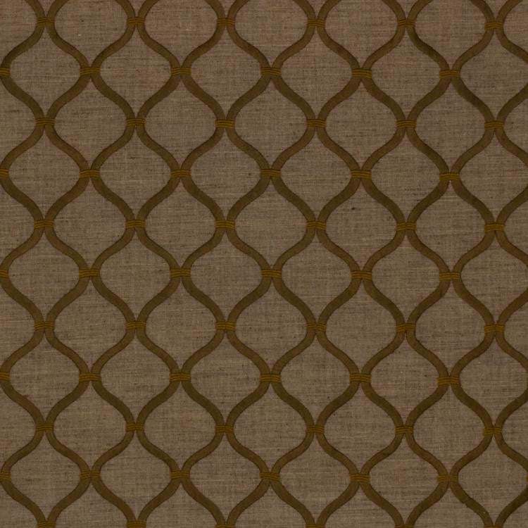 Romesco Trellis Toffee by RM CoCo Fabric