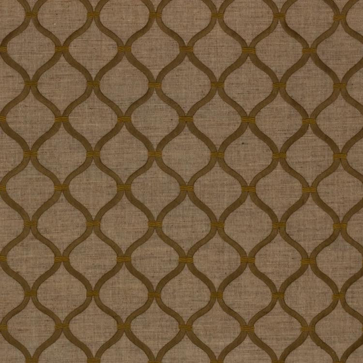 Romesco Trellis Toffee by RM CoCo Fabric