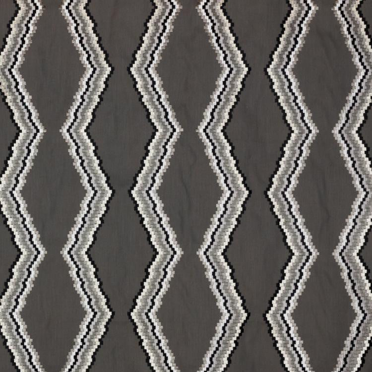 Tiberon Stripe Graphite by RM CoCo Fabric