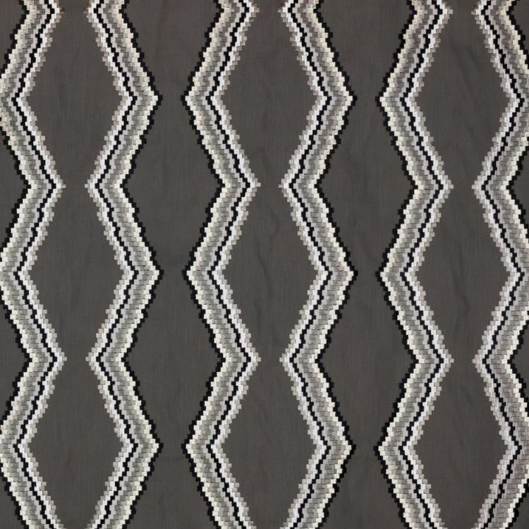 Tiberon Stripe Graphite by RM CoCo Fabric