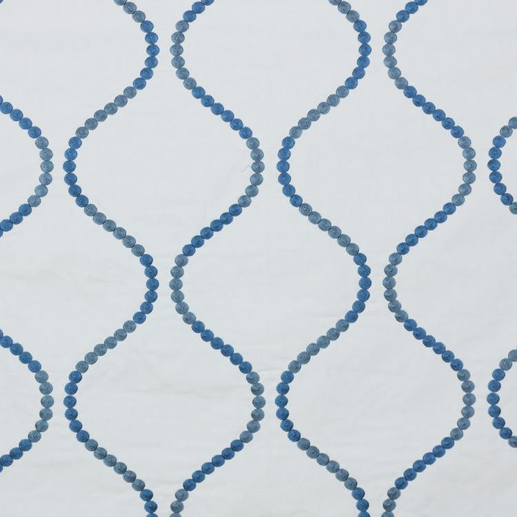 Button Trellis Mood Indigo by RM CoCo Fabric