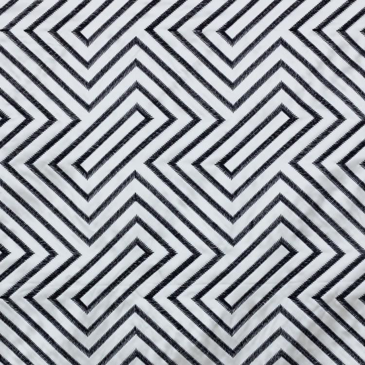Kabuki Fret Navy by RM CoCo Fabric