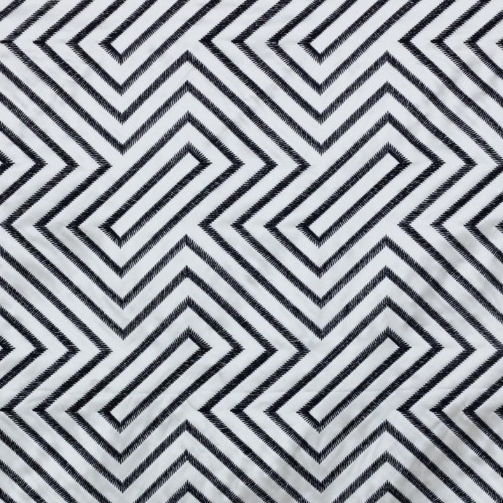 Kabuki Fret Navy by RM CoCo Fabric