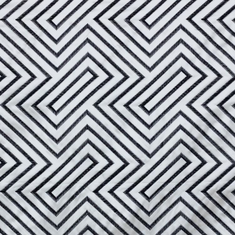 Kabuki Fret Navy by RM CoCo Fabric