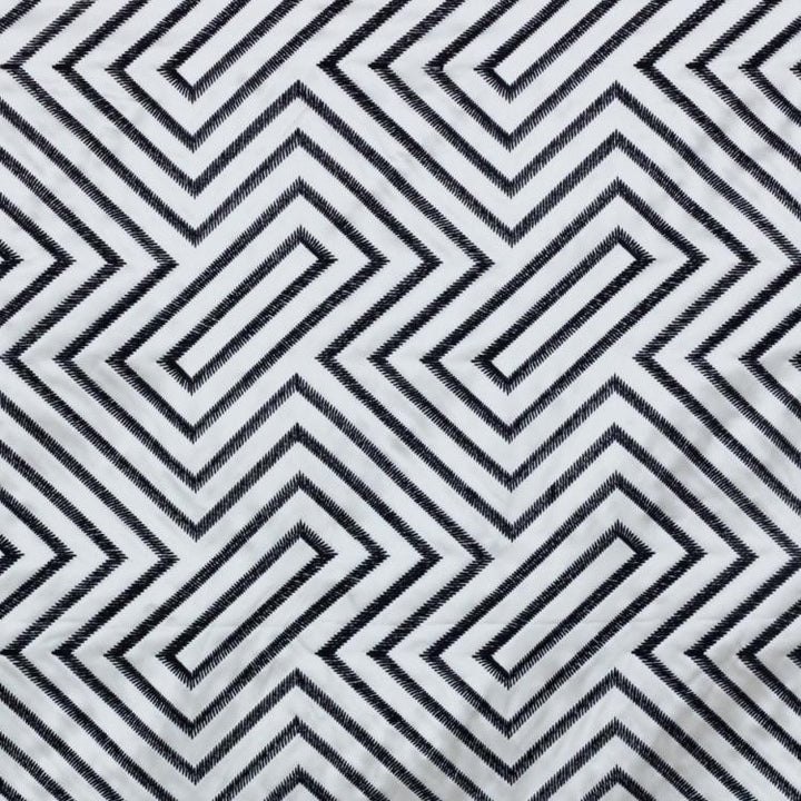 Kabuki Fret Navy by RM CoCo Fabric