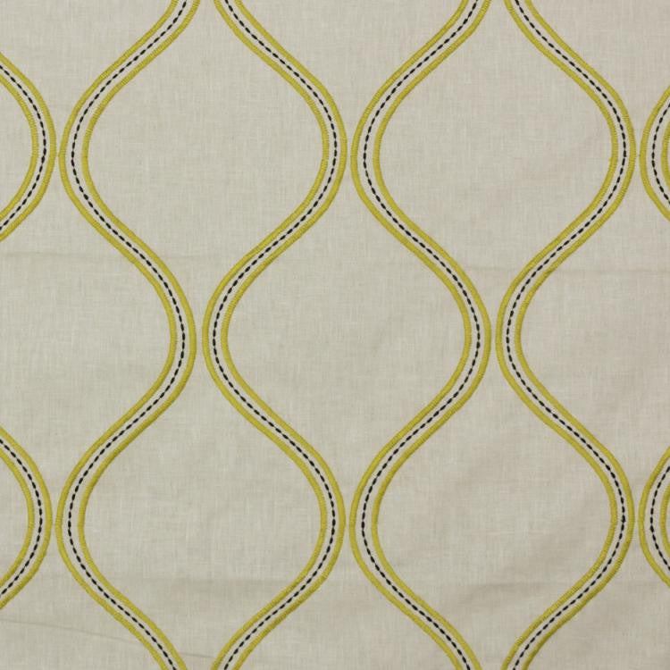 Stitchery Trellis Mustard Seed by RM CoCo Fabric