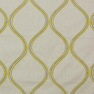 Stitchery Trellis Mustard Seed by RM CoCo Fabric