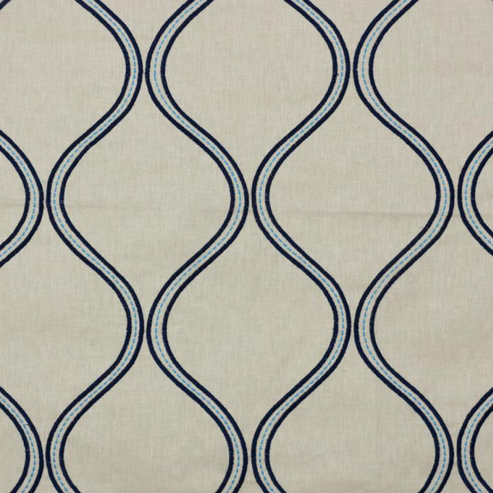 Stitchery Trellis Cobalt by RM CoCo Fabric
