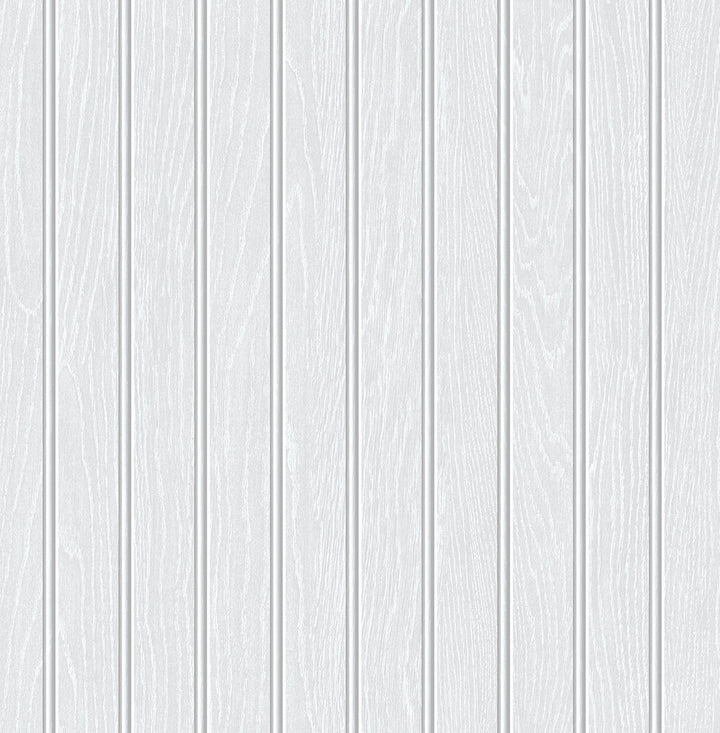 Faux Beadboard Prepasted Pearl Grey by Seabrook Wallpaper Prepasted Online United States 56.05 0" 20.5" - Fabric Carolina -