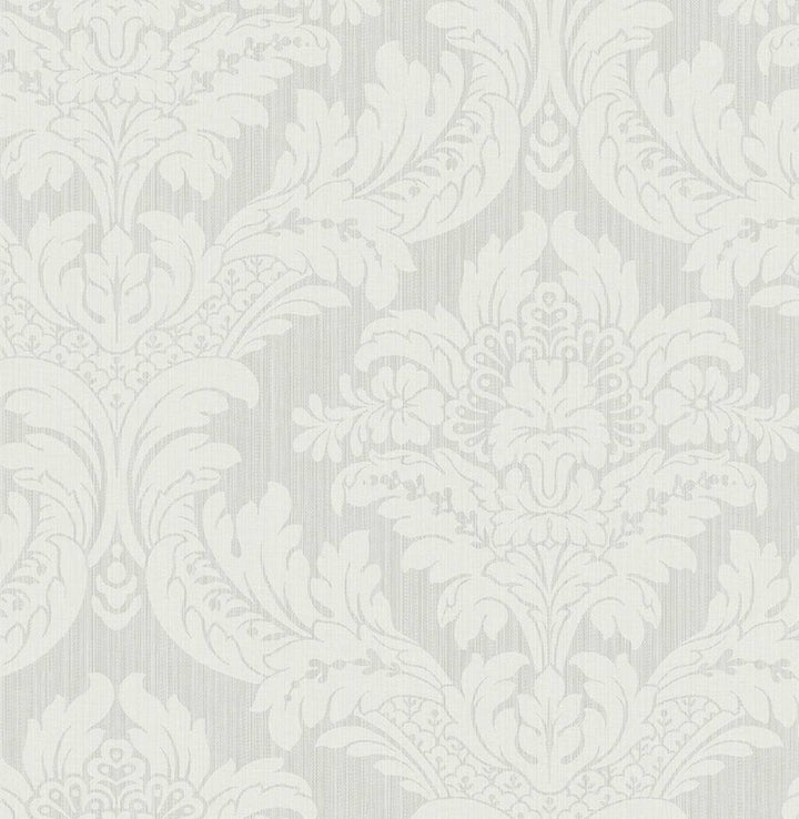 Genevieve Damask Morning Mist by Seabrook Wallpaper Prepasted Online United States 56.05 20.87" 20.5" - Fabric Carolina -