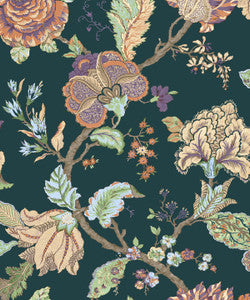 Lana Jacobean Victorian Jade by Seabrook Wallpaper