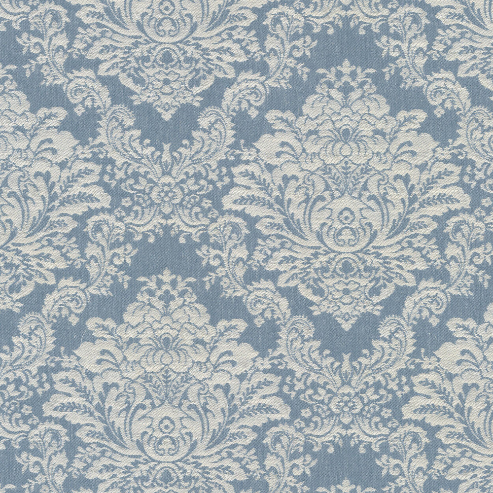 Preen 1 Copen by Stout Designer Fabric RAINBOW LIBRARY HAZE/SKY 50%POL 43%COT 7%LIN INDIA Horizontal: 13.750 and Vertical: 15.500 55 in - Swanky Fabrics -