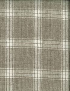 Presley Shitake 846 by Norbar Designer Fabric LINCHEX 100% LINEN INDIA 3 3/8"V 3 3/8"H 54 - Swanky Fabrics -