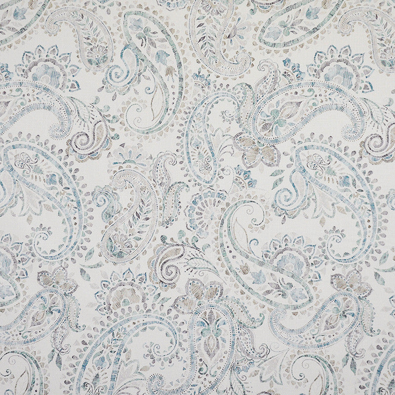 Portobello # 107 Seamist by Maxwell Fabric COLOR WAVES-WILD OCEAN 100% COTTON SPAIN </p><p>Repeat: Horizontal: H-27 and Vertical: V-37.8 54" - Fabric Carolina -