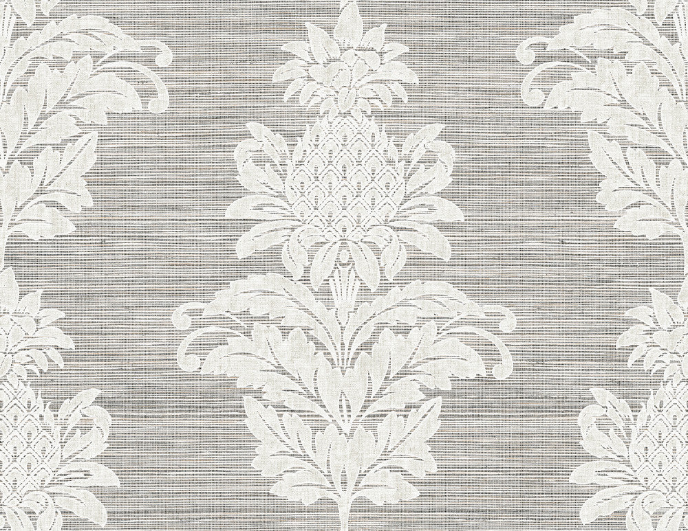 Pineapple Grove Gold Damask Wallpaper by Kenneth James Palm Springs Covers about 60.8 square feet 27-in by 27-ft long roll Unpasted 21 - Fabric Carolina -