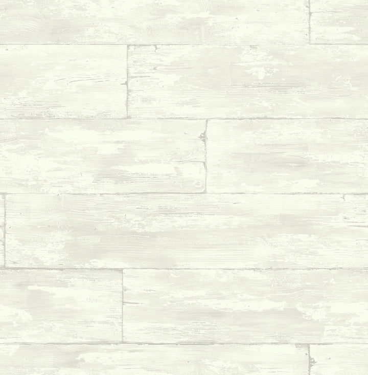 Shipwreck White Wood Wallpaper by Kenneth James Palm Springs Covers about 56.4 square feet 20.5-in by 33-ft long roll Unpasted 21 - Fabric Carolina -