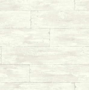 Shipwreck White Wood Wallpaper by Kenneth James