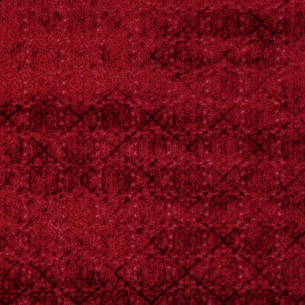 Prism (New) # 630 Cardinal by Maxwell Fabric CLASSIC VELVETS 45% VISCOSE/35% COTTON
20% POLYESTER INDIA See sample </p><p>Repeat: Horizontal: 3.5" and Vertical: 3" 56.25" - Fabric Carolina -
