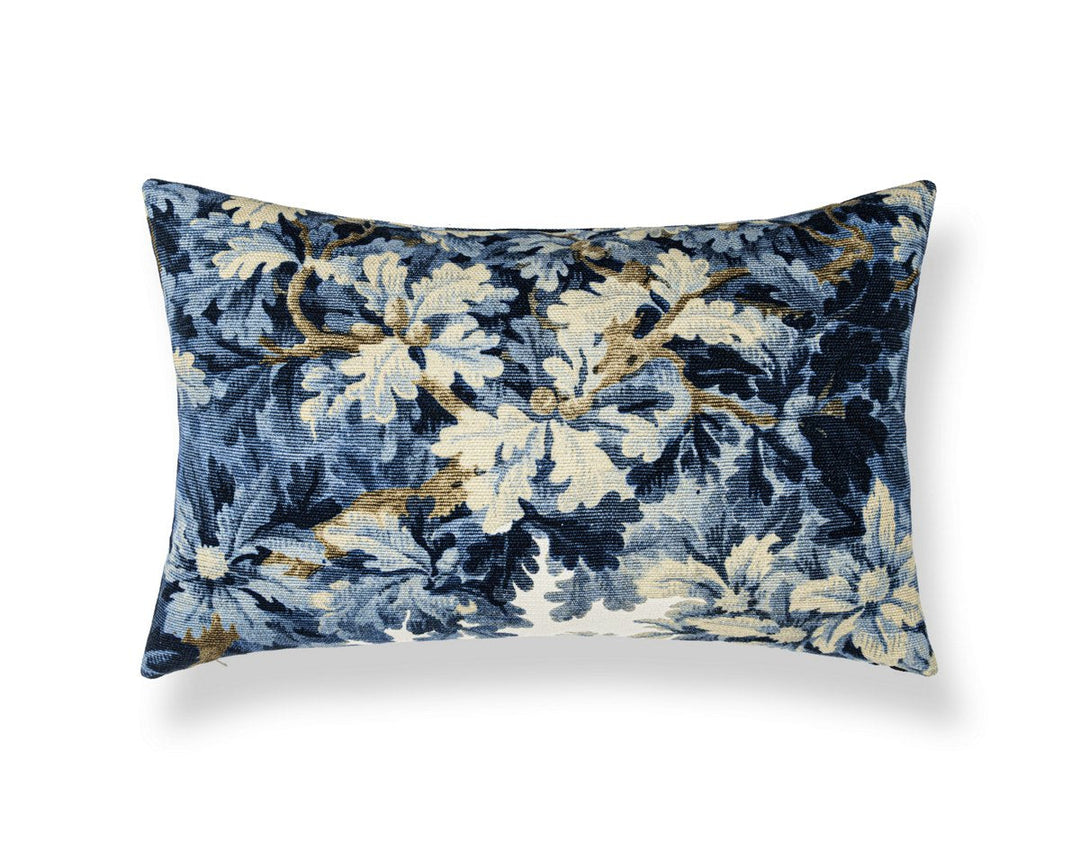 Bois De Chene Pillow 22 X 14 - Ultramarine PSLBDK30530001 by Scalamandre Designer Pillow