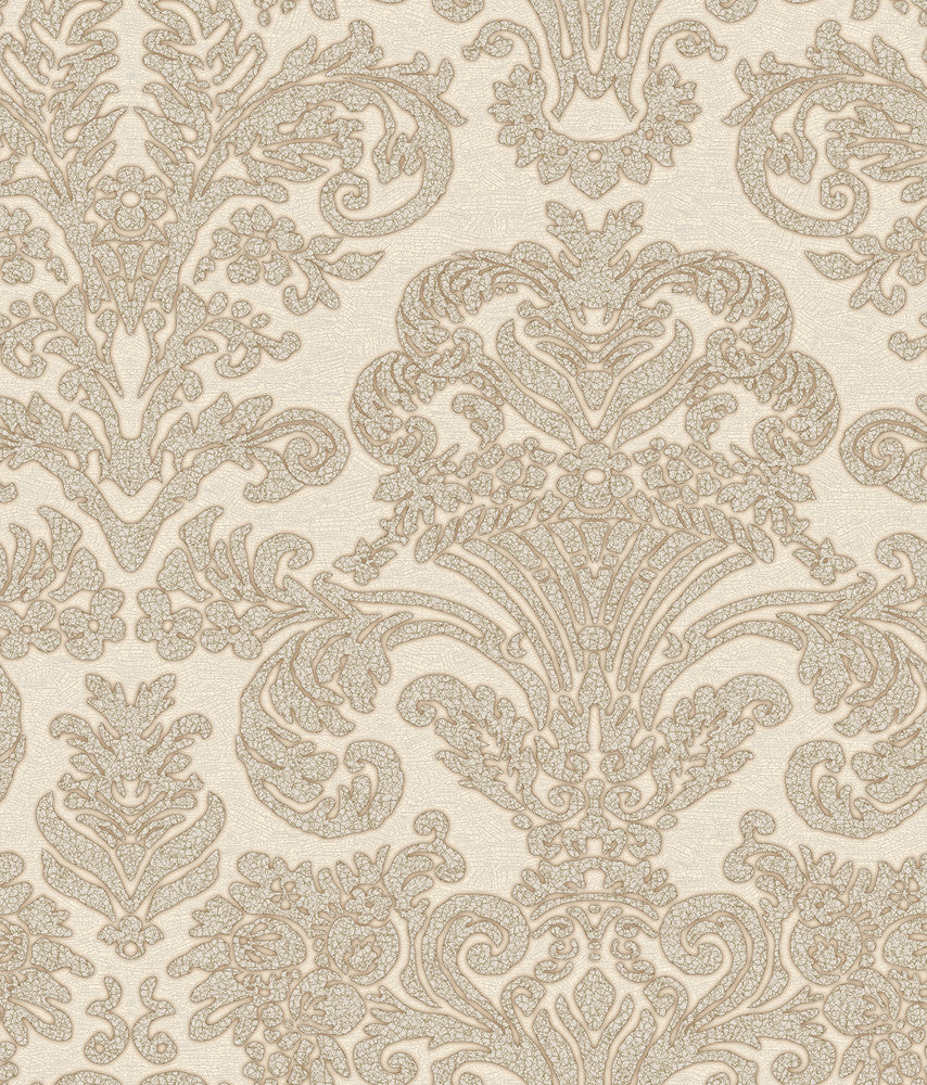 White Zeno Wallpaper by Patty Madden Passion Covers about 56.4 square feet 20.5-in by 33-ft long roll Prepasted 24 - Fabric Carolina -