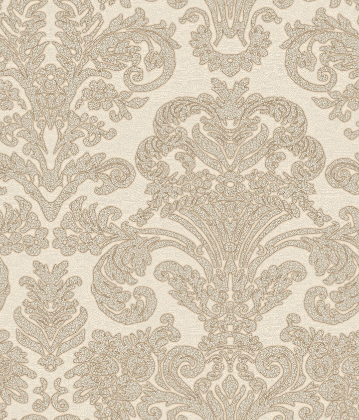 White Zeno Wallpaper by Patty Madden Passion Covers about 56.4 square feet 20.5-in by 33-ft long roll Prepasted 24 - Fabric Carolina -