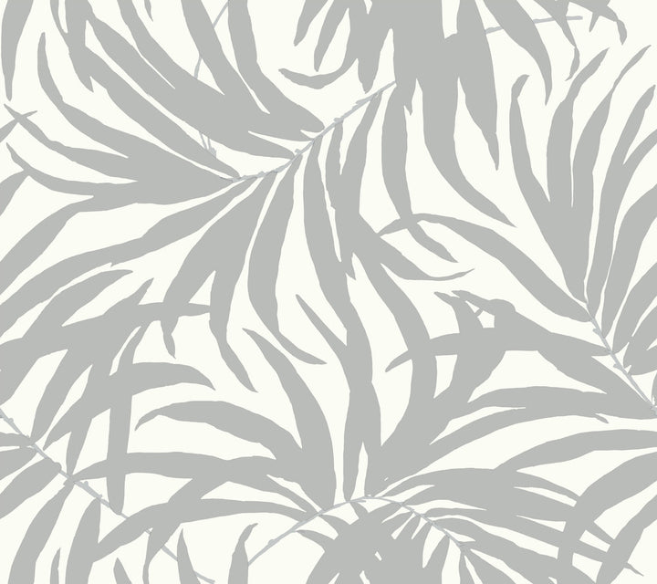 Bali Leaves Metallic Peel & Stick Wallpaper by York Wallcoverings York Premium Peel + Stick Covers about 45 square feet 27-in by 20-ft long roll Peel & Stick 25.25 - Fabric Carolina -