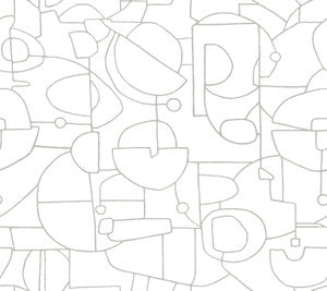 Robotics Grey Peel & Stick Wallpaper by York Wallcoverings
